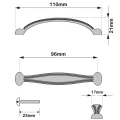 Uchwyt meblowy uchwyt do mebli 96mm