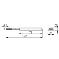 Odbojnik amortyzator meblowy metalowy z magnesem premium