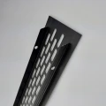 Kratka wentylacyjna 80mm x 480mm czarna
