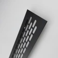Kratka wentylacyjna 80mm x 480mm czarna