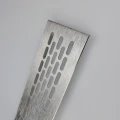 Kratka wentylacyjna 80mm x 480mm inox