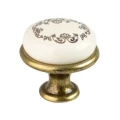 Gałka meblowa gałka do mebli gałka do szafki porcelana stare złoto