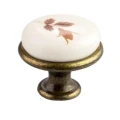 Gałka meblowa gałka do mebli gałka do szafki porcelana stare złoto
