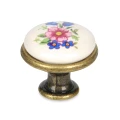 Gałka meblowa gałka do mebli gałka do szafki porcelana stare złoto