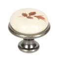 łka meblowa gałka do mebli gałka do szafki porcelana stare srebro