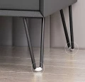 Noga meblowa skośna czarna VIANO HAIRPIN 2 PRĘTY