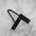 Noga meblowa skośna czarna VIANO HAIRPIN 2 PRĘTY