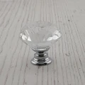 Gałka meblowa uchwyt do mebli kryształ 30mm płaski