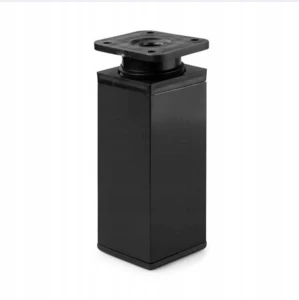 Nóżka meblowa regulowana 40x40mm czarny mat (60-150mm)