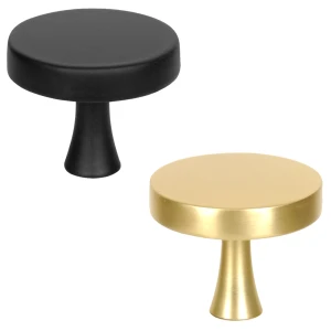 Gałka meblowa czarna uchwyt do mebli PORTO