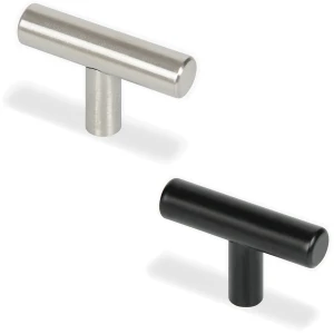 Uchwyt meblowy gałka reling LAGO Czarny