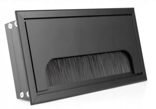 Przepust kablowy 80x160mm czarny metalowy