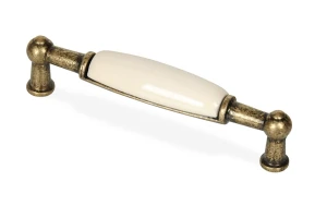 Uchwyt meblowy z porcelaną uchwyt do mebli stare złoto M-0