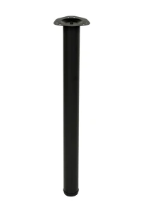Noga meblowa czarna noga do blatu stołu fi60mm ( 710mm-1100mm)