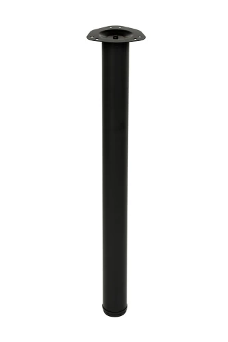 Noga meblowa czarna noga do blatu stołu fi60mm czarna
