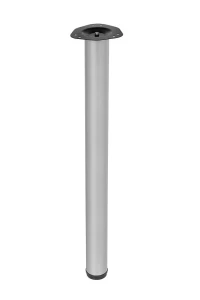 Noga meblowa matowy chrom  noga do blatu stołu fi60mm ( 710mm-1100mm)