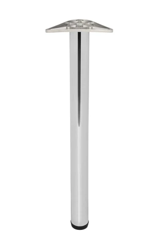 Noga meblowa chrom noga do blatu stołu fi60mm trójkąt