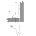 Zawias wpuszczany puszkowy zawias puszkowy hydrauliczny